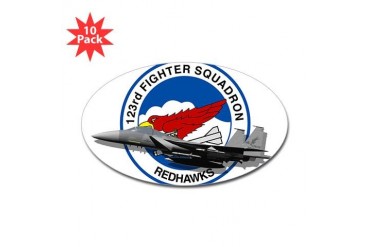 123rdFS-pocket.jpg Military Sticker Oval 10 pk by CafePress