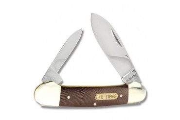 Schrade Old Timer Canoe with Brown Sawcut OT Compostion Handle