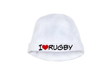 I Heart Rugby baby hat