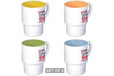 BLO Do Life design Military Stackable Mug Set 4 mugs by CafePress