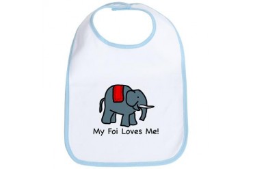 My Foi Loves Me Baby Bib by CafePress