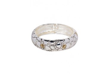 eslystyle.com Silver Crack Line Bangle