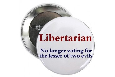 Libertarian Button Political 2.25 Button by CafePress