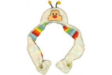 Rainbow Brite Twink Head Furry Snood Embroidered Beanie