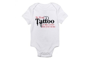 Moms tattoos cooler Baby Toddler Infant Bodysuit