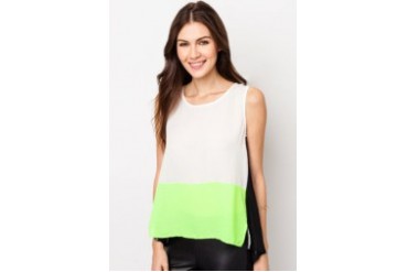 Something Borrowed Colourblocked Tunic Sleeveless