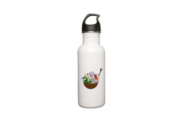 Gardening Basket Food Stainless Water Bottle 0.6L by CafePress