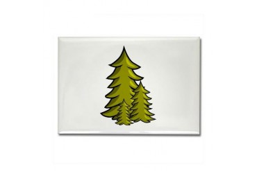 Tree Art Rectangle Magnet by CafePress