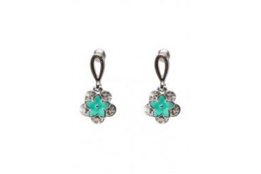 Black Queen Flower Earrings