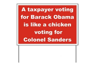 A TAX PAYER VOTING FOR BARACK OBAMA IS LIKE A...
