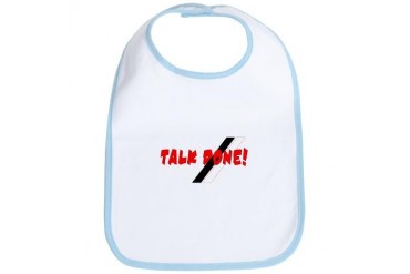 Talk Done Caribbean Bib by CafePress