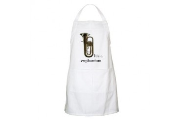 It's a Euphonium Band Booster Music Apron by CafePress