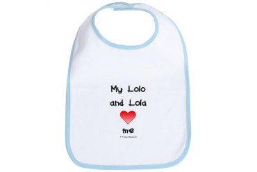 MY LOLO LOLA LOVE ME Baby Bib by CafePress