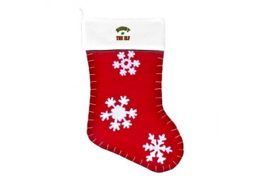 Santa's Coming Christmas Customized Felt Christmas Stocking by CafePress