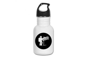 Astronaut Funny Kid's Water Bottle by CafePress