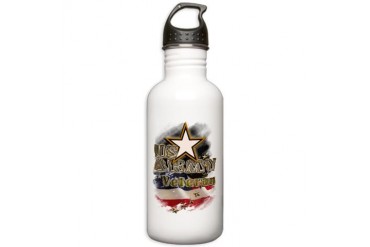 US ARMY Veteran: Military Stainless Water Bottle 1.0L by CafePress