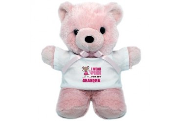 Wear Pink 4 Grandma Family Teddy Bear by CafePress