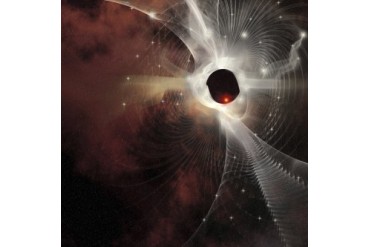 A nebula forms gossamer cobweb like strands in the cosmos.