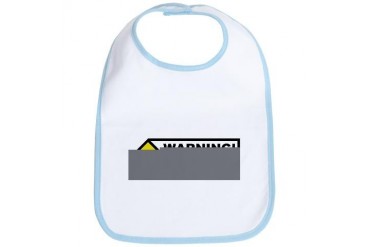 Warning We're Two Funny Bib by CafePress