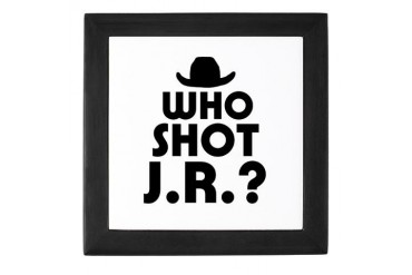 'Who Shot J.R.?' Tv Keepsake Box by CafePress