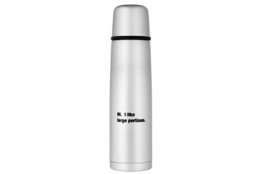 portions.jpg Large Thermos Bottle Funny Large Thermosreg; Bottle by CafePress