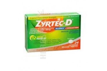 Zyrtec-D Allergy And Congestion Extended Release Tablets 24 tabs