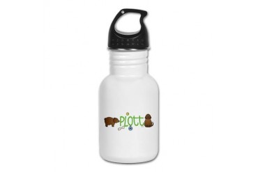 Plott brown Pets Kid's Water Bottle by CafePress