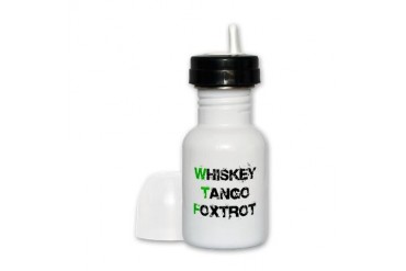 WhiskeyTangoFoxtrotGREEN.png Funny Sippy Cup by CafePress
