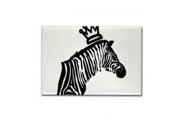 Z for Zebra Horse Rectangle Magnet by CafePress