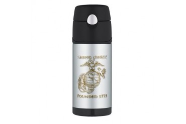 Semper Fidelis 1775 Military Thermos Bottle 12oz by CafePress