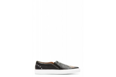 Givenchy Black Leather Rottweiler Skate Shoes