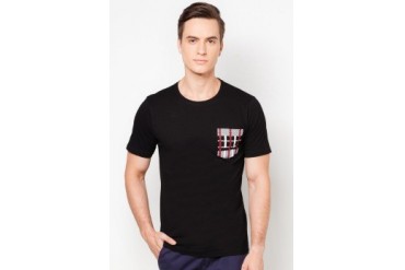 EZRA by ZALORA Checkered Pocket T