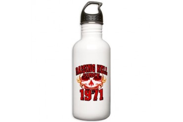 Raising Hell since 1971.png Stainless Water Bottle Funny Stainless Water Bottle 1.0L by CafePress