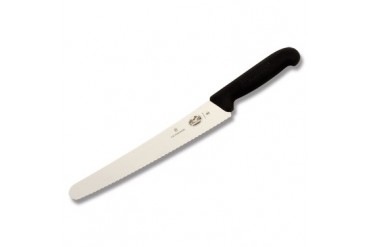 Victorinox 10" Wavy Edge Bread Knife with Black Fibrox Handle