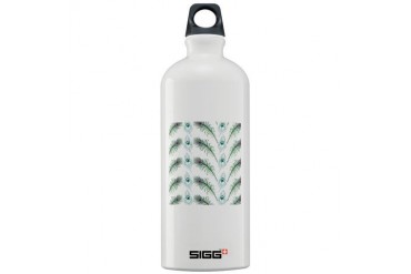 Peacock Feathers Pattern Wedding Sigg Water Bottle 1.0L by CafePress