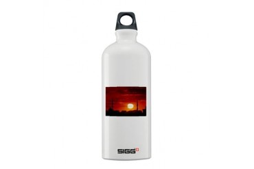 Red sunset scene with mosque and minarets Sigg Wat Photography Sigg Water Bottle 0.6L by CafePress