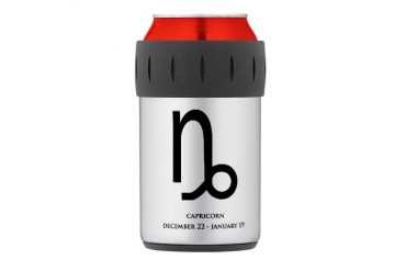 capricorn black Thermos Can Cooler Humor Thermosreg; Can Cooler by CafePress
