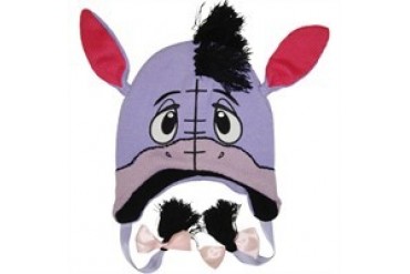 Winnie the Pooh Eeyore Head Lapland Tasseled Embroidered Beanie